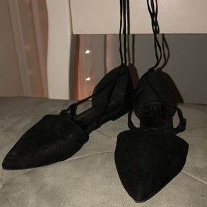 Lace up flats